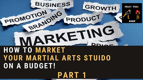 Martial arts Marketing on a budget number 1