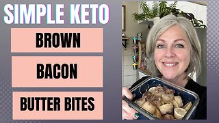 Brown Bacon Butter Bites Fat Bombs Keto Carnivore