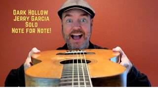 Jerry Garcia acoustic guitar lesson. "Dark Hollow" solo lesson from Reckoning!