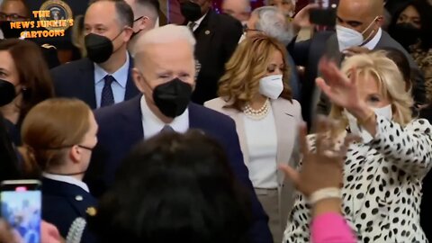 Biden says "no" when reporter asks if Americans should be worried about nuclear war.