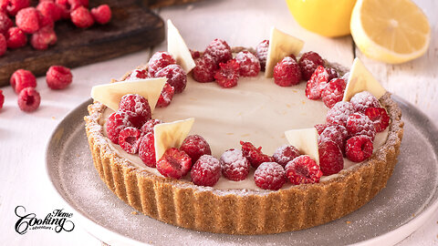 No-Bake White Chocolate Raspberry Pie - Easy Recipe for a Heavenly Delight