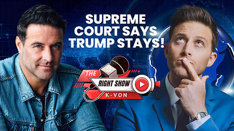 Supreme Courts says TRUMP STAYS! w/ Brady Matthews | The Right Show Ep 25