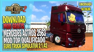 MERCEDES BENS 2563 ACTROS EURO TRUCK SIMULATOR 2 1.42 MODS ETS2 1.42