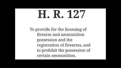 NoBoDy Is CoMiNg FoR YoUr GuNs... HR127 Break Down #guncontrol #hr127 #civilrights