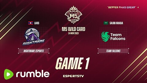 M5 Wild Card Day 2 | Niightmare Esports vs Team Falcons | GAME 1 | Mobile Legend Championship 2023