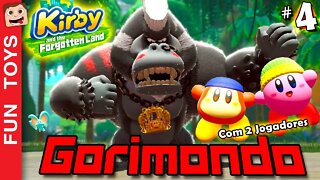 Kirby and the Forgotten Land #4 - Primeiro BOSS do jogo! GORIMONDO! E fiz UPGRADE dos meus PODERES!