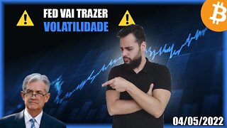 Veremos Volatilidade? Cuidado com o FED HOJE! Análise Bitcoin 04/05/2024