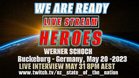 Werner Schoch in Buckeburg - Germany - We Are Ready - Live Stream Heroes - Episode 2