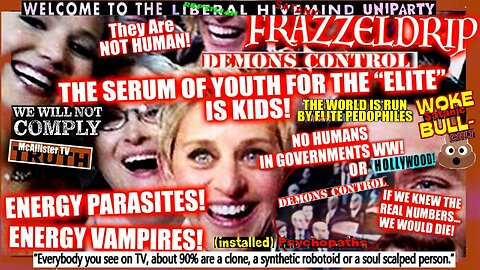 ENERGY PARASITES AND VAMPIRES! THE "ELITE'S" DRUG OF CHOICE IS KIDS! ASCENSION!