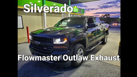 2018 Silverado Flowmaster Outlaw Instillation #flowmaster #DIYmechanic #Silverado