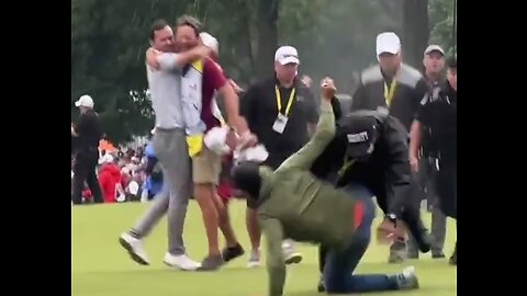 PGA Golfer Gets Leveled By Security