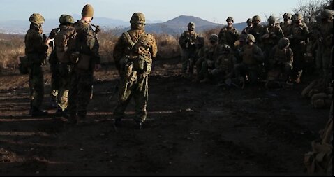 3/8 and JGSDF troops exchange defense tactics