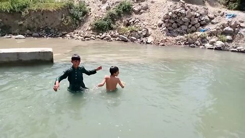 weekend with friends near river swat