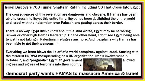 democrat party wants HAMAS to massacre America & Israel