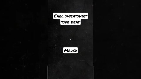 Earl Sweatshirt Type Beat - Maded Prod. Kamvelli (Beat Snippet)