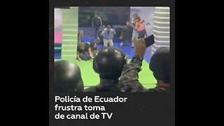 Policía detiene a responsables del asalto al canal de TV en Ecuador