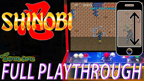 Shinobi (1987) [Arcade] 🕹🔥 Intro + Gameplay (full playthrough) [Vertical]