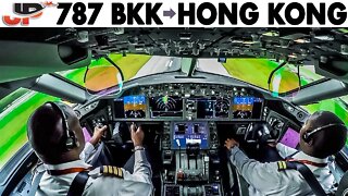 Piloting Boeing 787 Bangkok to Hong Kong | Full Cockpit Flight