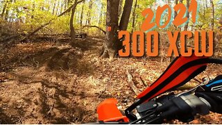Test riding the 2021 KTM 300 XCW at Crow Canyon !
