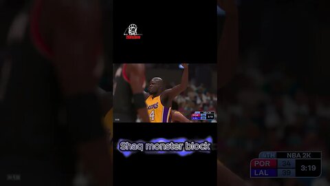 Shaq Monster Block #nba2k24 #shaquilleoneal #mamba #lakers #jordan