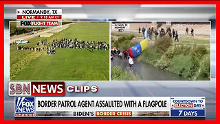 Migrants Wave Flag on U.S. Soil After Illegally Crossing Border [6597]