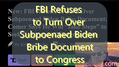 FBI Refuses to Turn Over Subpoenaed Biden Bribe Document & more 185