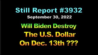 Clay Clark - Will Biden Destroy the Dollar On Dec. 13??, 3932