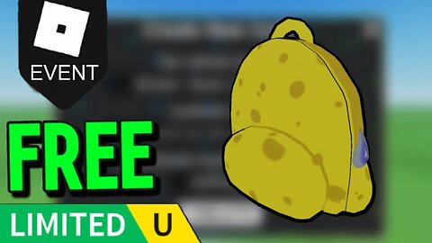How To Get Sponge Pack in UGC Limited Codes (ROBLOX FREE LIMITED UGC ITEMS)