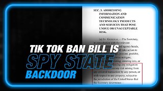 Alex Jones: Spy State Bill Disguised As TikTok Ban Gets Bipartisan Push In Congress - 3/28/23