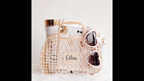 BABANA Jelly Bags - Reusable Gift Basket - Girls Beach Bag - Toddler, Kids Jelly Purse - Hallow...