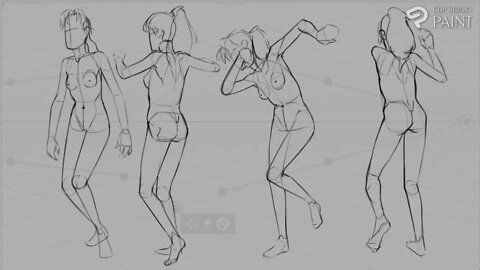 HOW TO SKETCH POSES. PRACTICE FOR ANIMATION - 003 #sketching #figuredrawing #2danimation