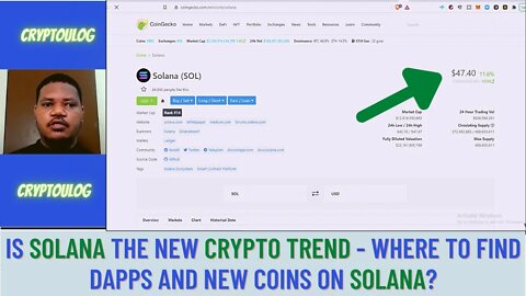 Is Solana The New Crypto Trend - Where To Find DAPPs, New Coins, IDO On Solana? $SOLANA TO 100$?