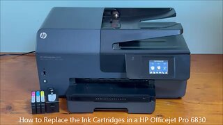 How to Replace the Ink Cartridges in a HP Officejet Pro 6830