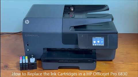 How to Replace the Ink Cartridges in a HP Officejet Pro 6830