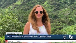 Doctors intubate COVID patient, deliver baby