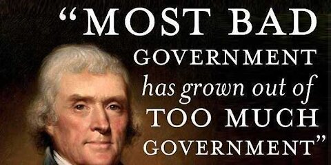 Thomas Jefferson was right - Government is bad for your health!