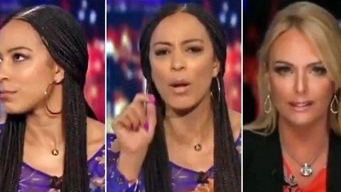 CNN's Angela Rye rolls her eyes when Gina Loudon discusses her disabled son
