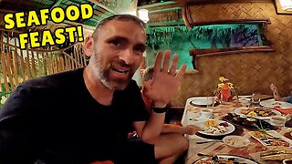 $30 HUGE SEAFOOD FEAST at Palawan's Most Popular Restaurant | PINOY MUKBANG Philippines 🇵🇭