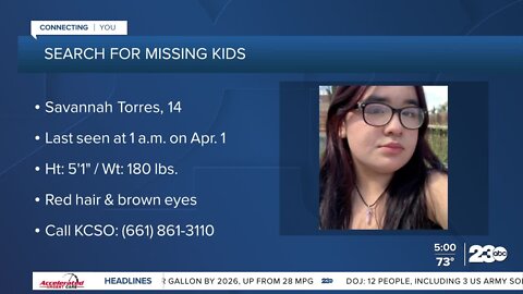 Kern County Sheriff's Office searching for two missing kids