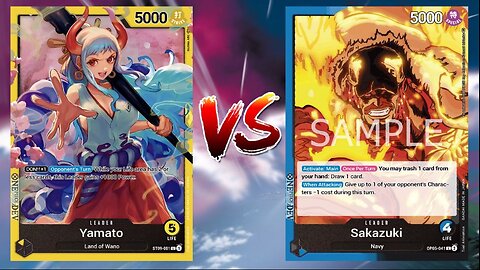 One Piece TCG Yamato Big Mom VS Admiral Sakazuki!!