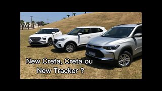 Qual SUV você escolhe ? New Creta 1.0 Turbo, New Tracker 1.0 Turbo ou Creta 1.6 geração anterior.