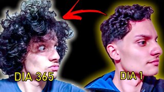 365 DIAS DEIXANDO O CABELO CRESCER | Time-Lapse