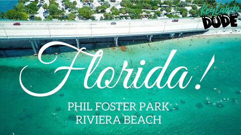 A hidden Gem! Phil Foster Park | Blue Heron Bridge | Peanut Island | Drone Video EVO Nano