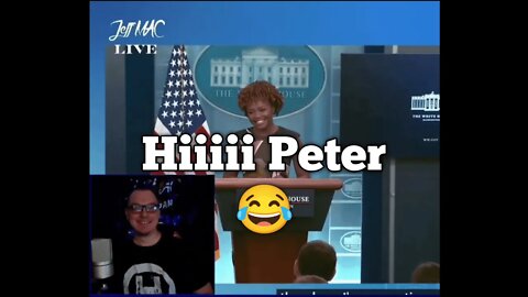 Peter Doocy is Karines favorite 🍎 😂 #whitehousepressbriefing #peterdoocy #karinejeanpierre