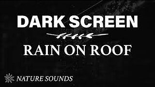 HEAVY RAIN Sounds for Sleeping Dark Screen | SLEEP & RELAXATION | Black Screen