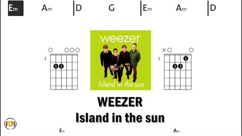 WEEZER Island in the sun - (Chords & Lyrics like a Karaoke) HD