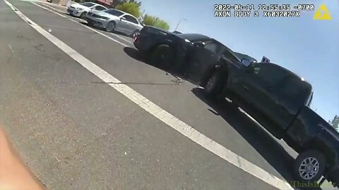 Body cam video shows stolen pickup driver slamming into Chandler patrol car