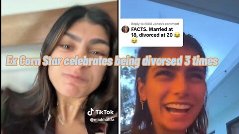 MiaKhalifa brags about being divorced 3 times #TickTock, #MiaKhalifa, #divorce ,#Twitter, #X,