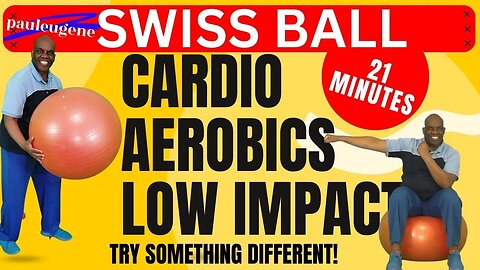 Try This! Swiss Ball Low Impact Cardio Aerobics Exercise Workout Bounce Your Way to Fitness
