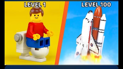 Level 1 to 100 lego Builds